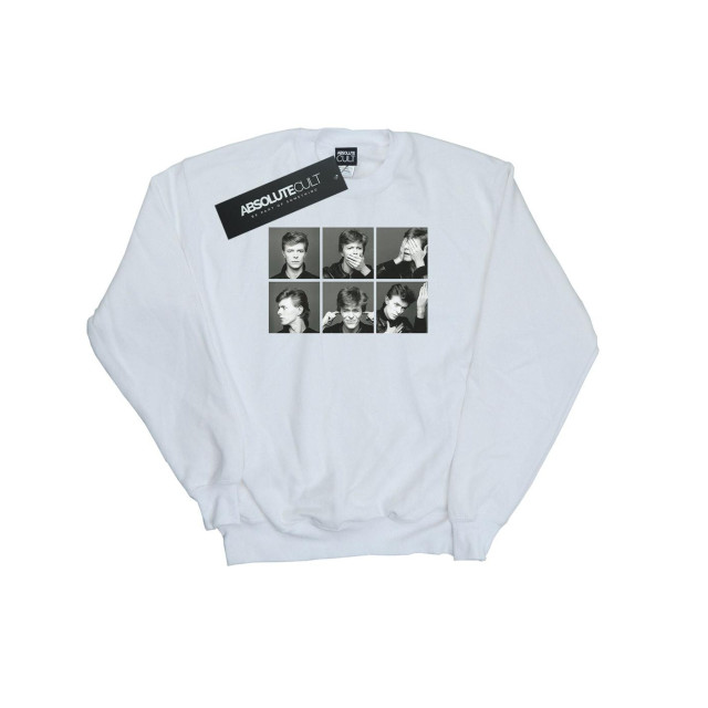 Li-cense David bowie heren foto collage sweatshirt UTBI19085_white large