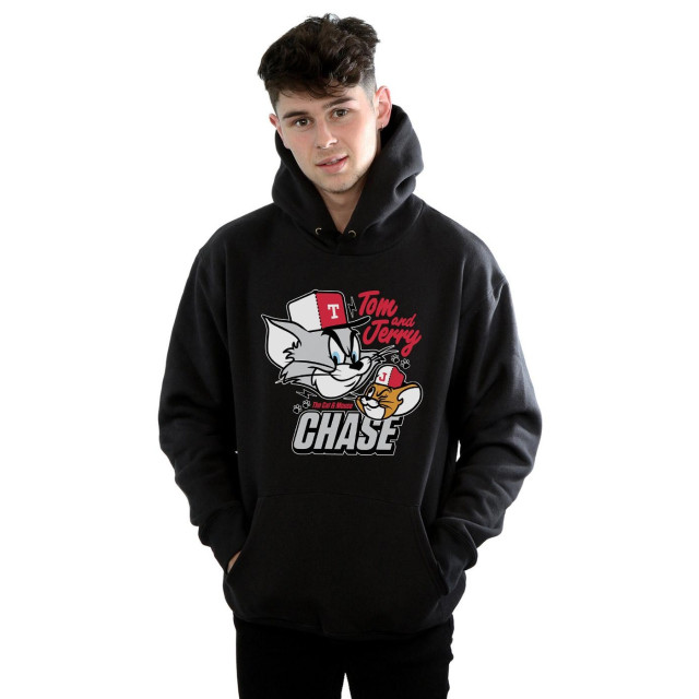 Li-cense Tom and jerry heren cat & mouse chase hoodie UTBI19103_black large