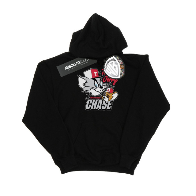 Li-cense Tom and jerry heren cat & mouse chase hoodie UTBI19103_black large