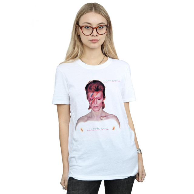 Li-cense David bowie dames my love for you katoenen vriendje t-shirt UTBI19073_white large