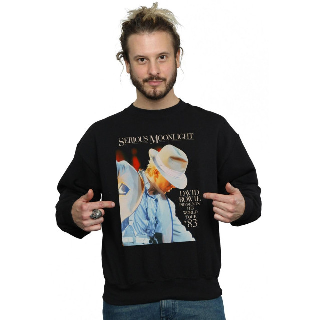Li-cense David bowie heren serious moonlight sweatshirt UTBI19223_black large