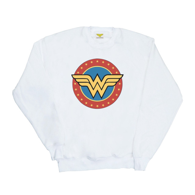 Li-cense Wonder woman dames cirkel logo sweatshirt UTBI1885_white large