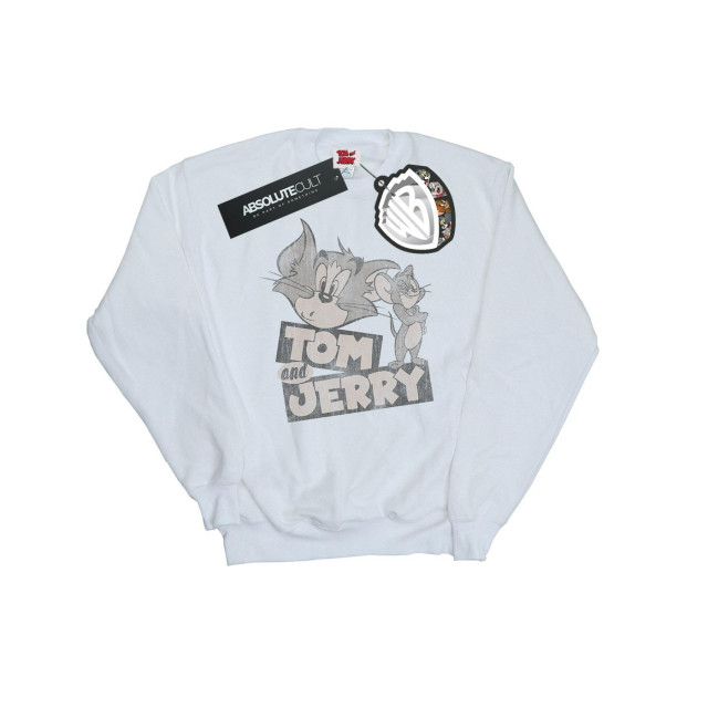 Li-cense Tom and jerry dames knipoog sweatshirt UTBI1895_white large