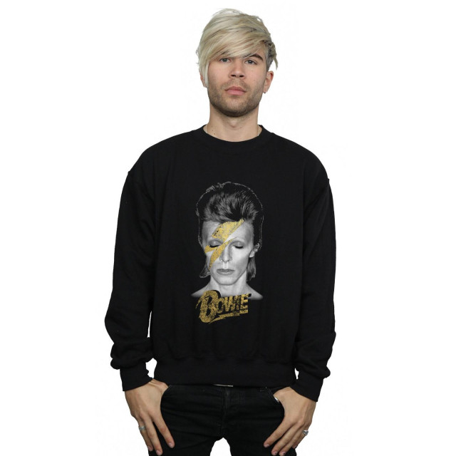 Li-cense David bowie heren aladdin sane gold bolt sweatshirt UTBI19129_black large