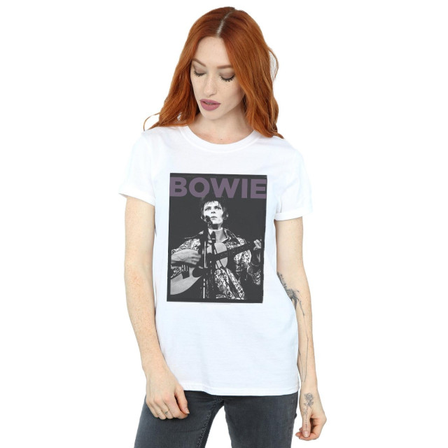 Li-cense David bowie dames rock poster katoenen vriendje t-shirt UTBI18862_white large