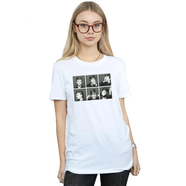 Li-cense David bowie dames fotocollage katoen vriendje t-shirt UTBI18814_white large