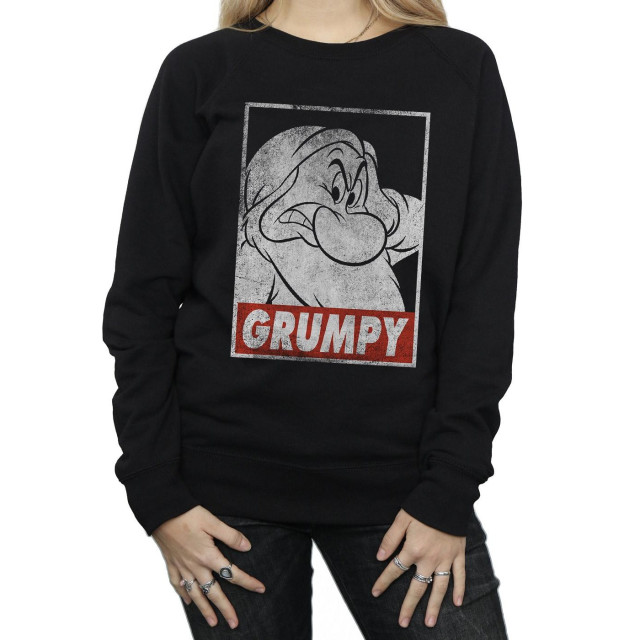 Li-cense Snow white and the seven dwarfs dames grumpy poster sweatshirt UTBI1871_black large