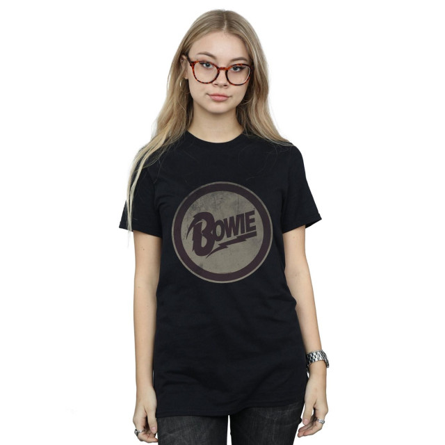 Li-cense David bowie dames cirkel logo katoenen vriend t-shirt UTBI18859_black large
