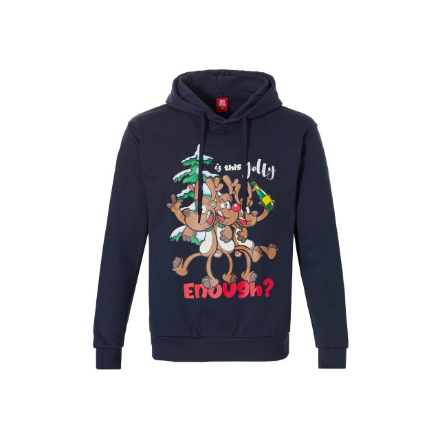 Apollo Heren kersttrui met capuchon kerst print 000166999005_ASS3_RED large