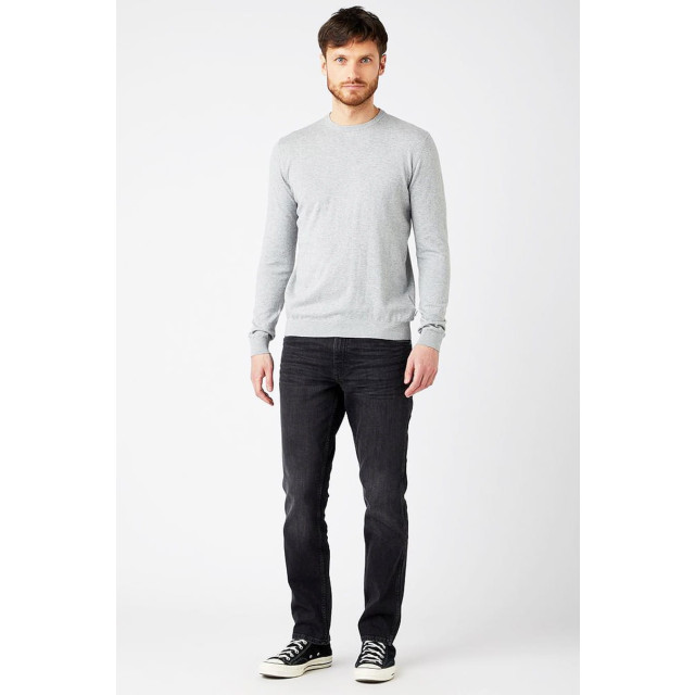 Wrangler Crew knit mid grey mel W8M0QLX37 large