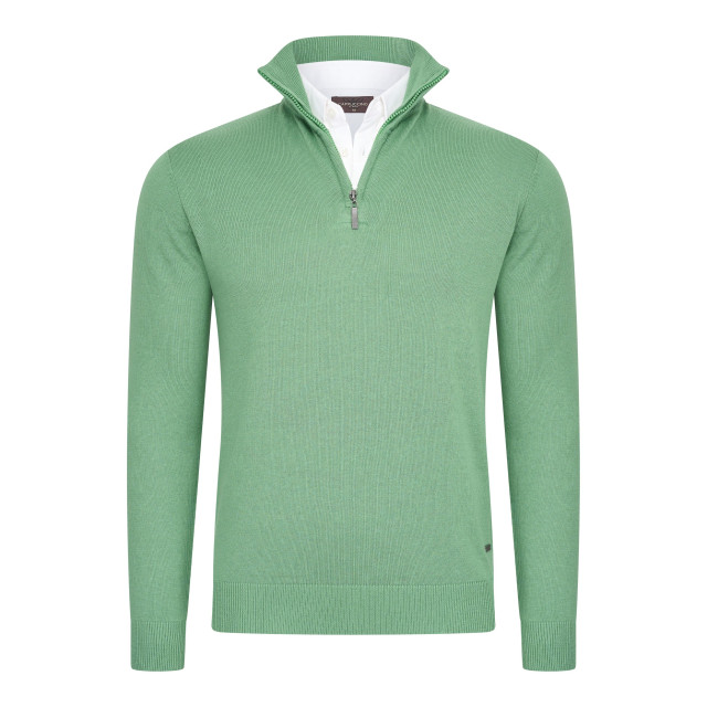 Cappuccino Italia Mock zip pullover cap-zipmock-grn-M large