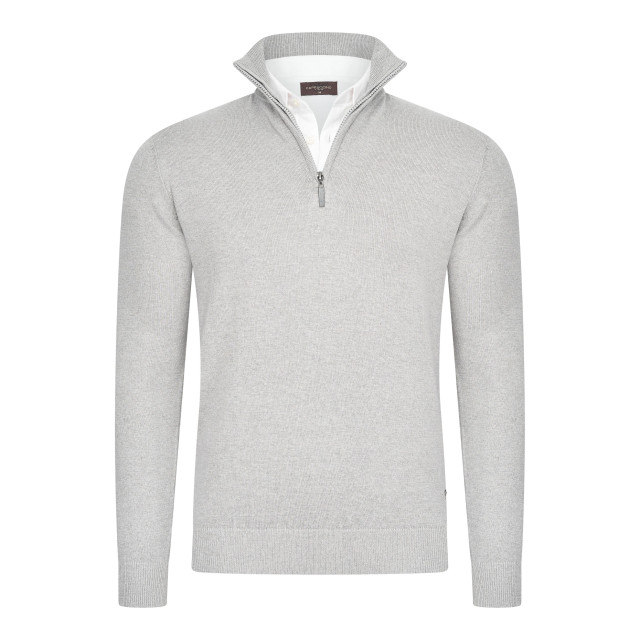 Cappuccino Italia Mock zip pullover cap-zipmock-gry-M large