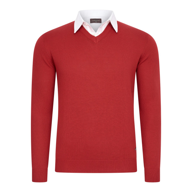 Cappuccino Italia Mock pullover cap-mock24-red-XXL large