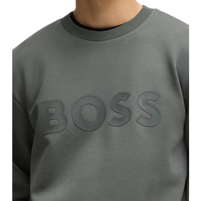 Hugo Boss Katoenen bold trui Hugo Boss Grijs Katoenen Bold Trui large