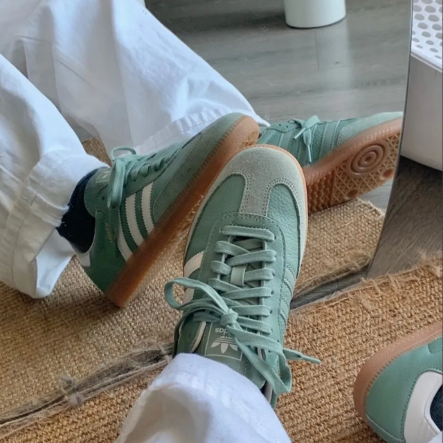 Adidas Samba og silver green IE7011 large