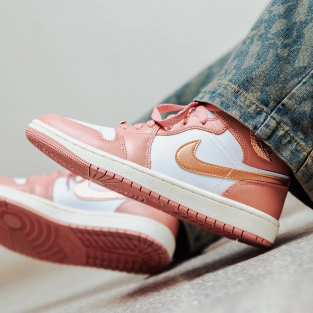 Nike Air jordan 1 mid se red stardust (w) FB9892-670 large