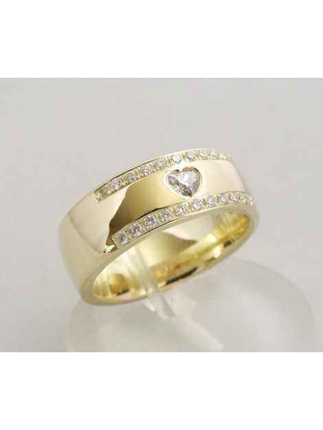 Atelier Christian 14 karaat harten ring met diamanten 343D5-7868AC large