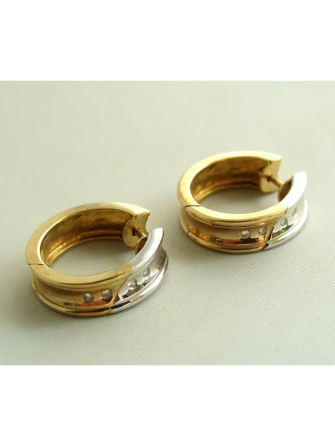 Christian Bicolor oorbellen met diamanten 230C832-7985JC large