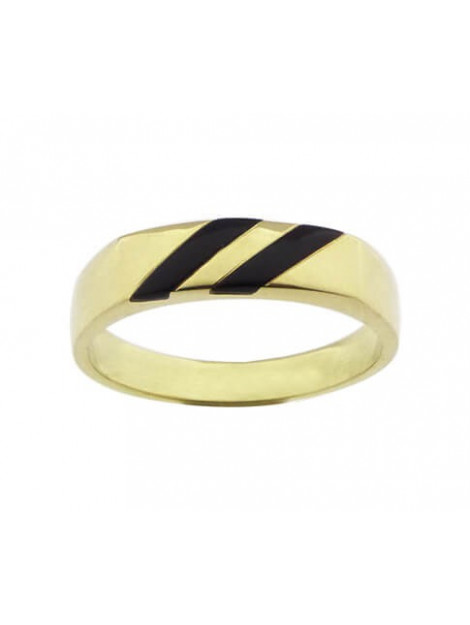 Atelier Christian 14 karaat ring met onyx 0131AC large