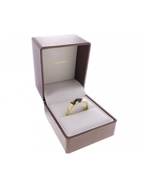 Atelier Christian 14 karaat ring met onyx 0131AC large