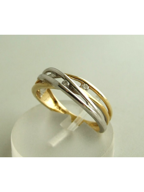 Christian Bicolor gouden ring met diamant 55894-7935PM large