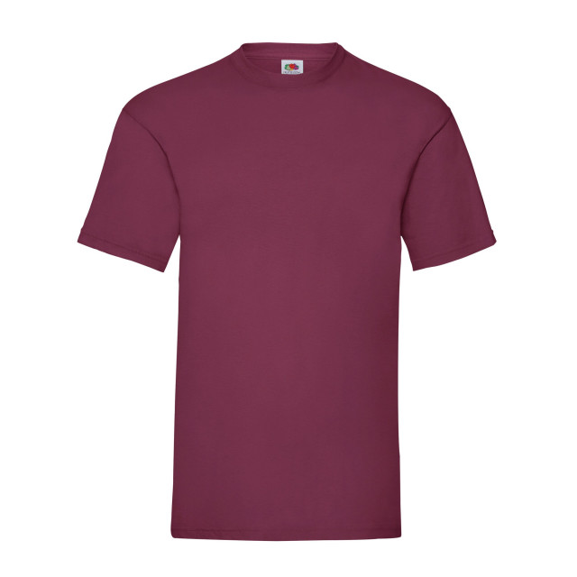Fruit of the Loom Unisex adult waardevol t-shirt UTLT1940_burgundy large