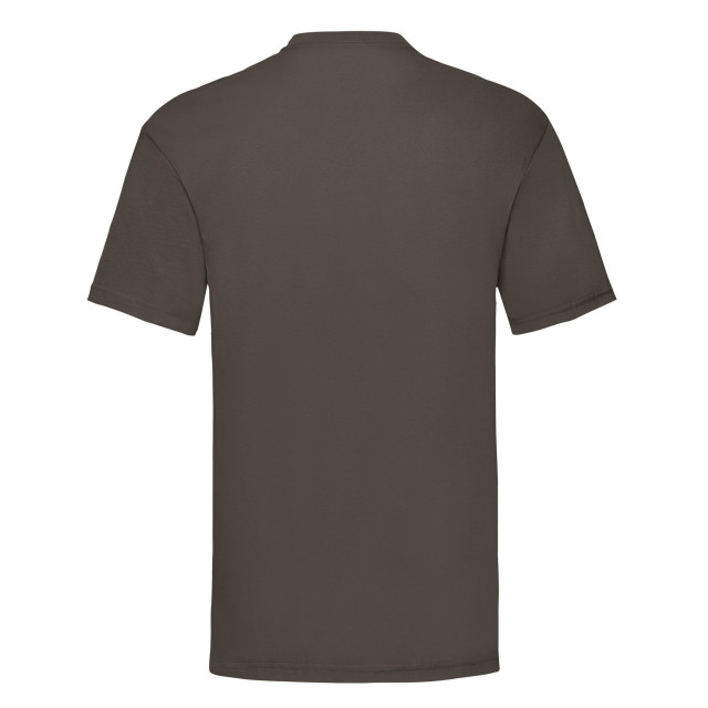 Fruit of the Loom Heren valueweight t-shirt UTFK1802_chocolate large