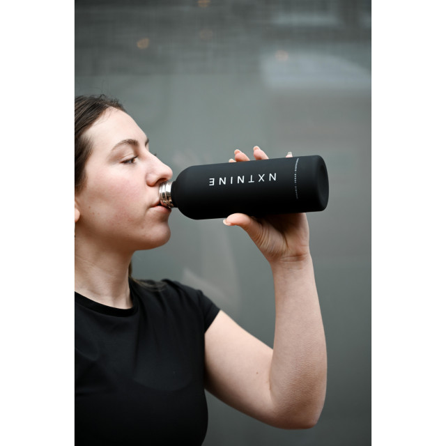 NXTNINE Drinkbeker RVS - Zwart - 500ml 8721249178344 large