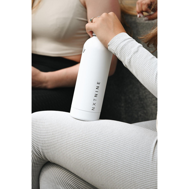 NXTNINE Drinkbeker RVS - Wit - 500ml 8721249178351 large