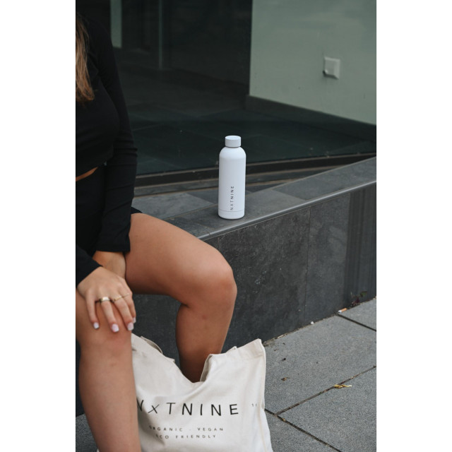 NXTNINE Drinkbeker RVS - Wit - 500ml 8721249178351 large