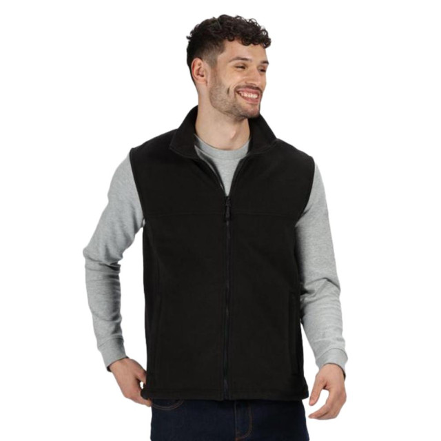 Regatta Haber ii full-zip bodywarmer fleece anti-pill jacket (250 gsm) UTFK542_black large Regatta Haber ii full-zip bodywarmer fleece anti-pill jacket (250 gsm) UTFK542_black large