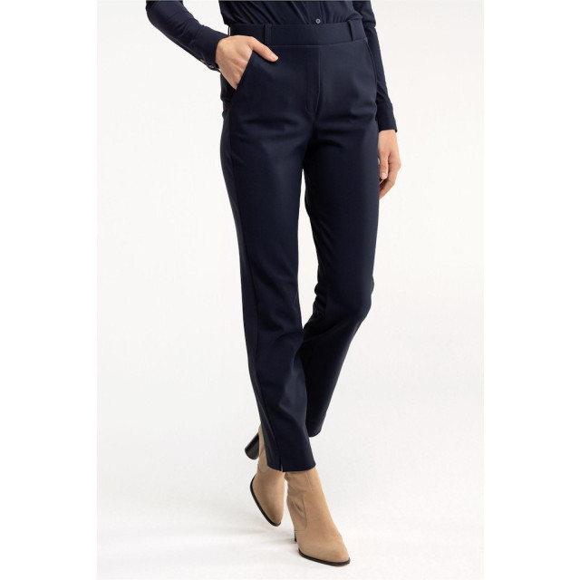 Studio Anneloes anne bonded trousers 94819 6900 dark blue 06541.270.0018 large