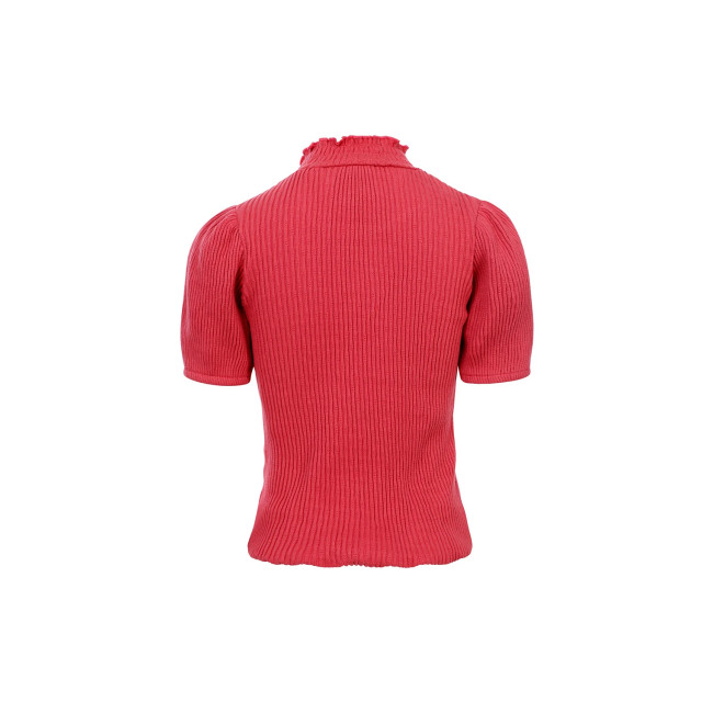 Looxs Revolution Fancy rib top pink punch voor meisjes in de kleur 2501-7418-212 large