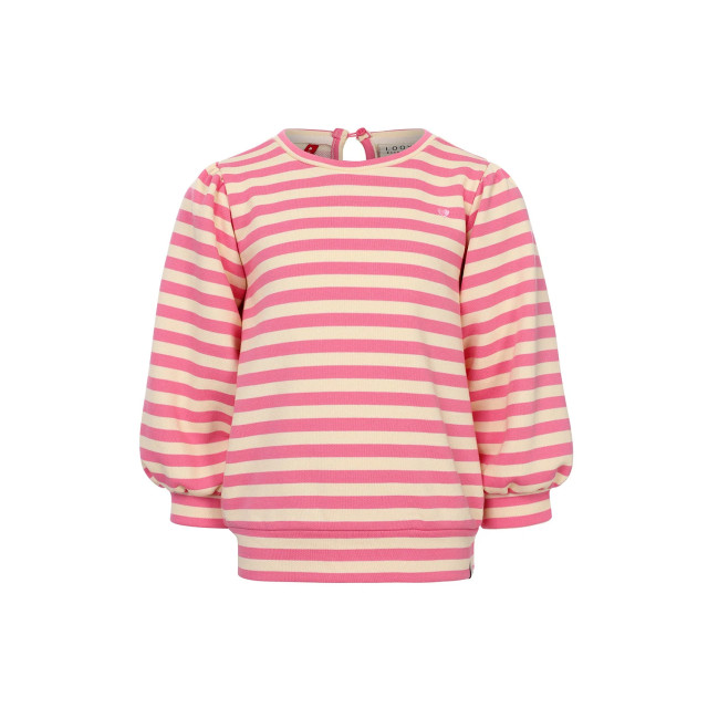 Looxs Revolution Sweater pink stripe voor meisjes in de kleur 2501-7322-298 large