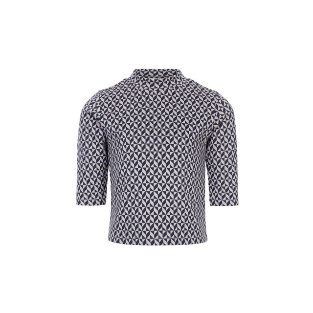 Looxs Revolution Fancy navy top geomatric print voor meisjes in de kleur 2501-5413-029 large