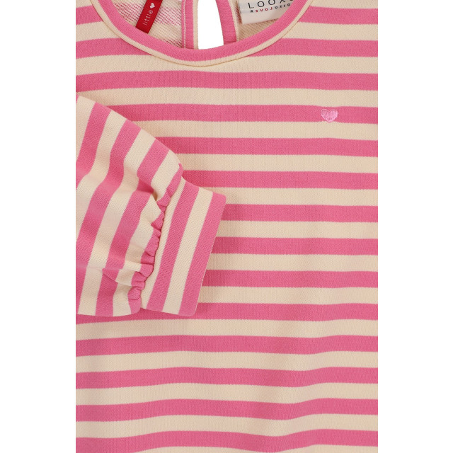 Looxs Revolution Sweater pink stripe voor meisjes in de kleur 2501-7322-298 large