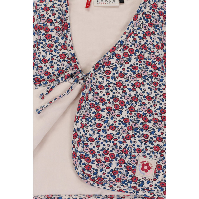 Looxs Revolution Gewatteerd gilet wildflower voor meisjes in de kleur 2501-7007-880 large