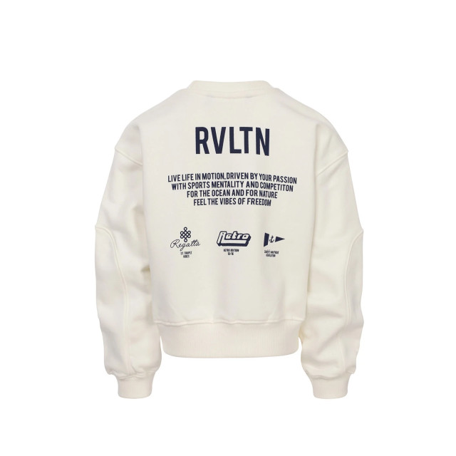 Looxs Revolution Sweater wit backprint voor meisjes in de kleur 2501-5308-070 large