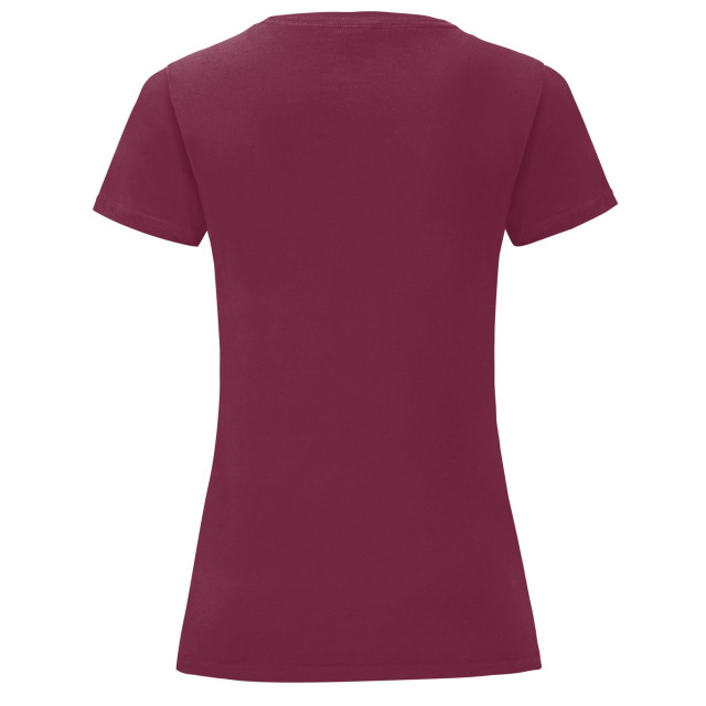 Fruit of the Loom Dames iconisch 150 t-shirt UTFK2487_burgundy large