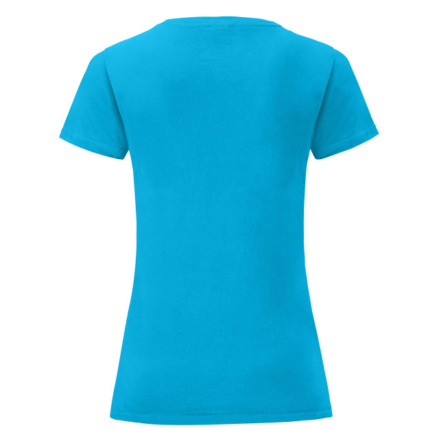 Fruit of the Loom Dames iconisch 150 t-shirt UTFK2487_azureblue large