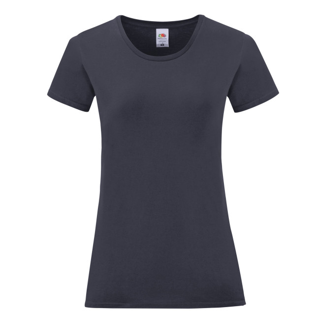 Fruit of the Loom Dames iconisch 150 t-shirt UTFK2487_deepnavy large
