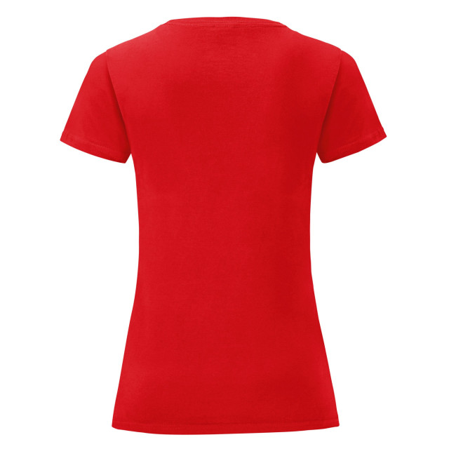 Fruit of the Loom Dames iconisch 150 t-shirt UTFK2487_red large