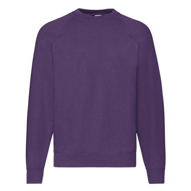 Fruit of the Loom Heren klassiek raglan sweatshirt UTFK2535_purple large