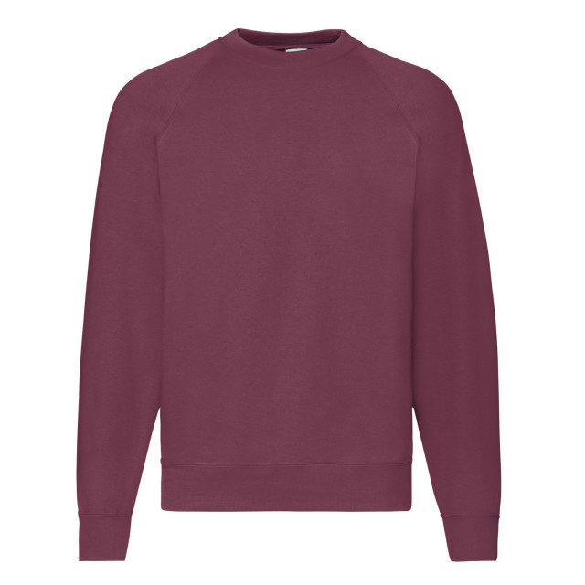 Fruit of the Loom Heren klassiek raglan sweatshirt UTFK2535_burgundy large