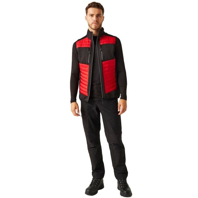 Regatta Heren e-volve hybride thermo gilet UTFK2561_classicredblack large