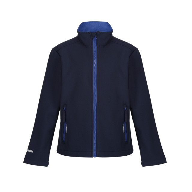 Regatta Kinder/kids a 2 layer soft shell jas UTFK2541_navynewroyal large