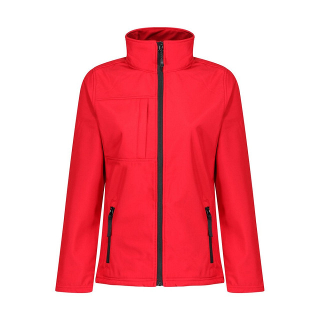 Regatta Dames octagon ii zachte shell jas UTFK2765_classicredblack large