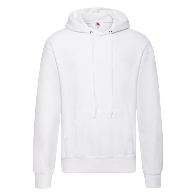 Fruit of the Loom Heren klassieke effen hoodie UTFK2758_white large