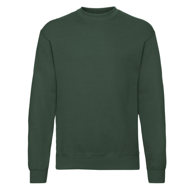 Fruit of the Loom Heren klassiek ingelegd sweatshirt UTFK2731_bottlegreen large