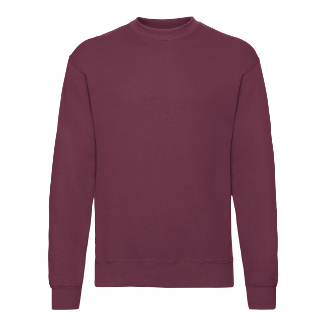 Fruit of the Loom Heren klassiek ingelegd sweatshirt UTFK2731_burgundy large